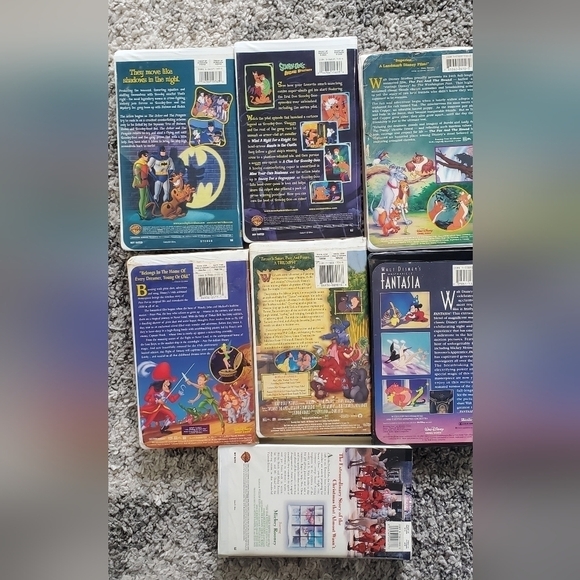 VINTAGE Walt Disney Black Diamond VHS lot of 6 - Picture 5 of 14